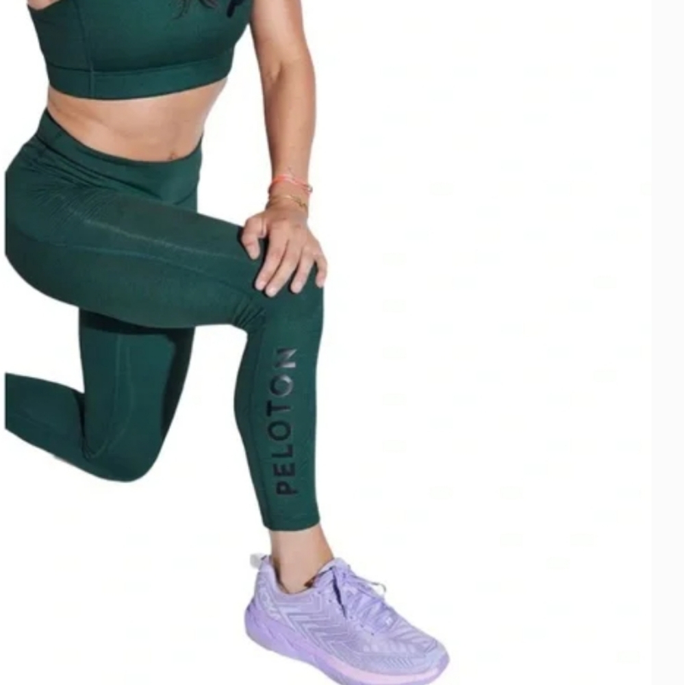 Peloton x Outdoor Voices Techsweat 7/8 Flex Leggings - Green